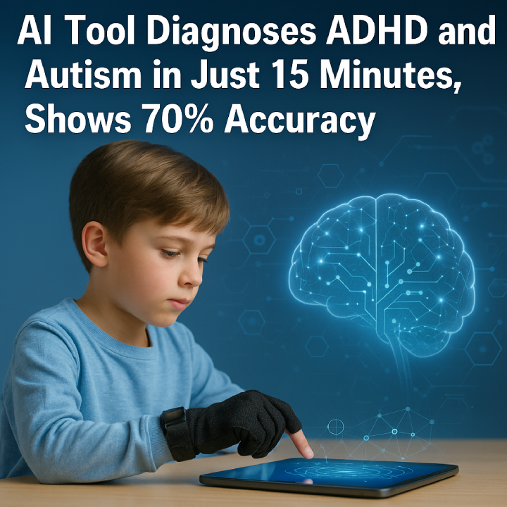 AI Tool Diagnoses ADHD and Autism in Just 15 Minutes, Shows 70% Accuracy